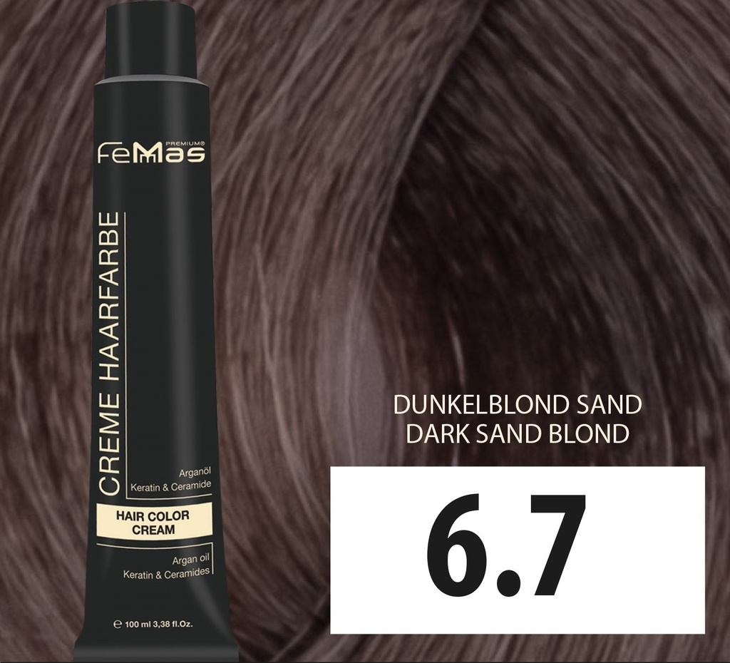 FemMas Haarfarbe Dunkelblond Sand (6.7) 100ml