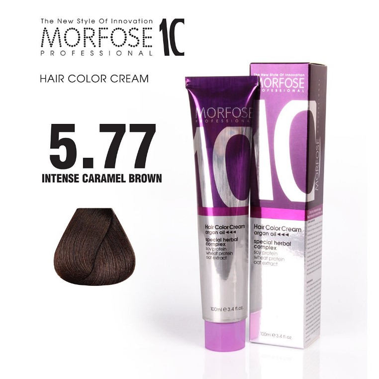 Morfose 10 (5.77) Haarfarbe Helles Intensives Caramel Braun 100ml