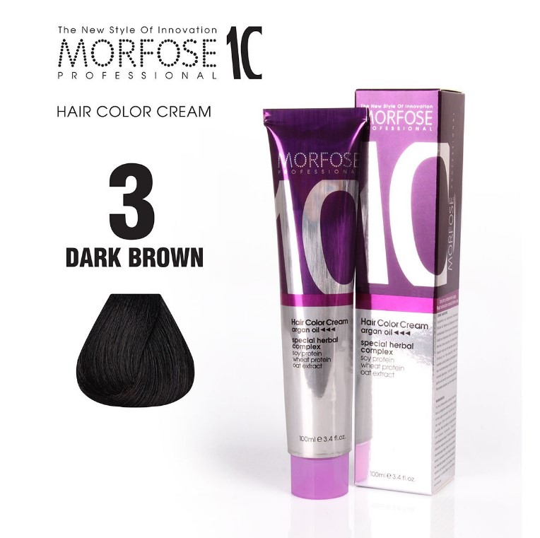 Morfose 10 (3) Hair Color Dark Brown 100ml