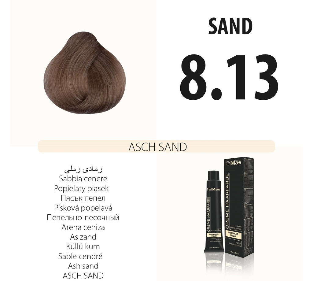 FemMas (8.13) Haarfarbe Asch Sand 100ml