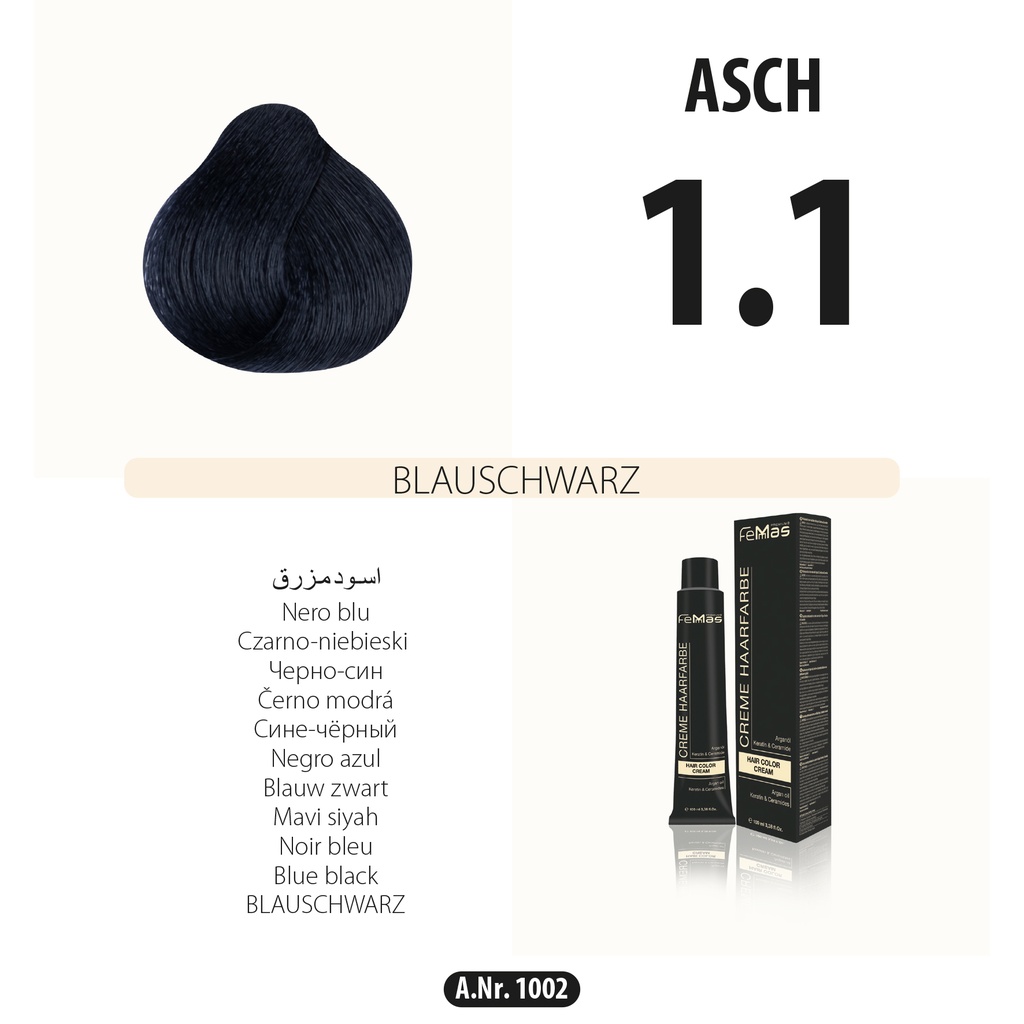 FemMas (1.1) Haarfarbe Blauschwarz 100ml