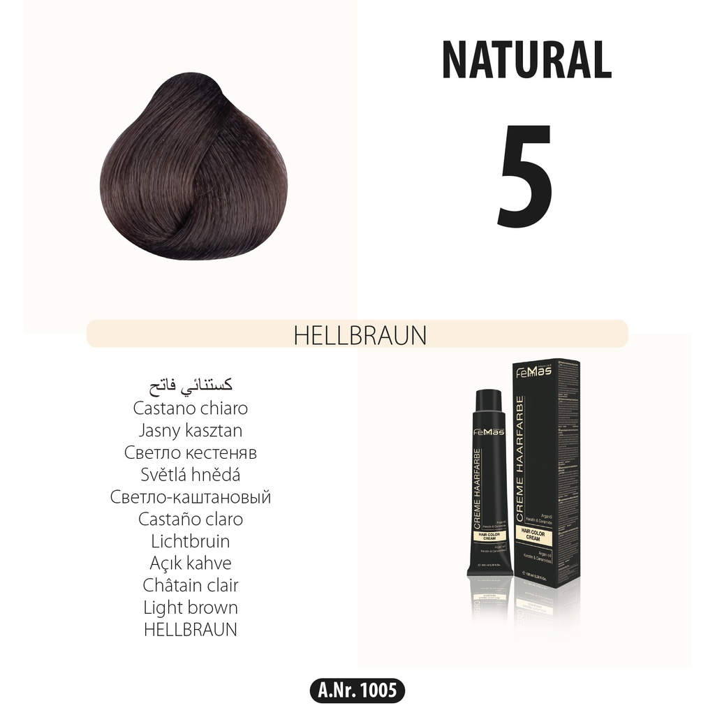 FemMas (5) Haarfarbe Hellbraun 100ml