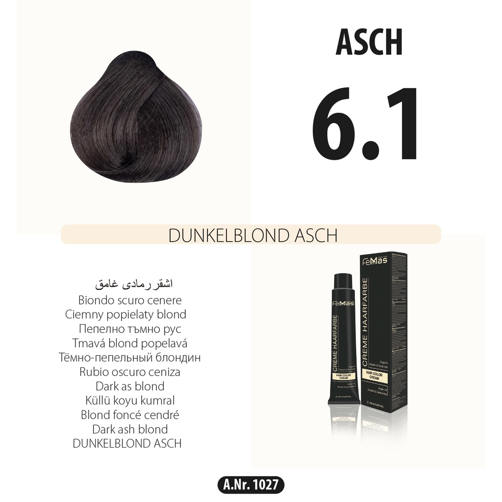 FemMas (6.1) Haarfarbe Dunkelblond Asch 100ml