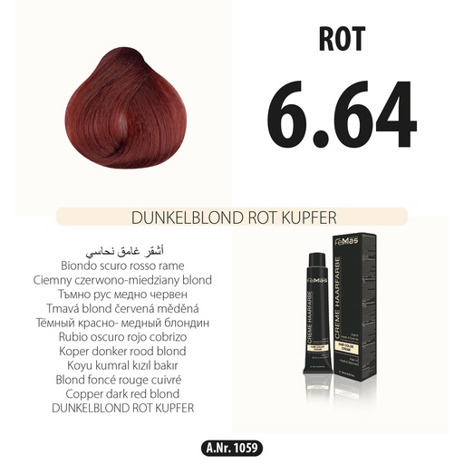 [Fem1059-] FemMas (6.64) Haarfarbe Dunkelblond Rot Kupfer 100ml