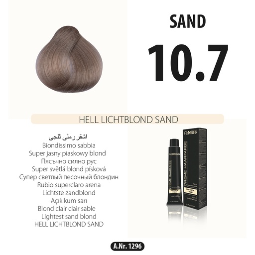 [Fem1296] FemMas (10.7) Haarfarbe Hell Lichtblond Sand 100ml