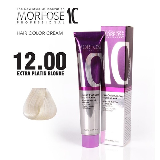 [Mor05] MORFOSE 10 (12.00) Crème de Couleur de Cheveux 100 ml (Blond Platine Extra)