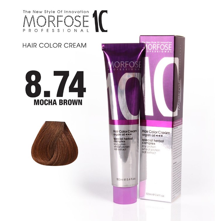 Morfose 10 (8.74) Hair Color Mocha Brown 100ml