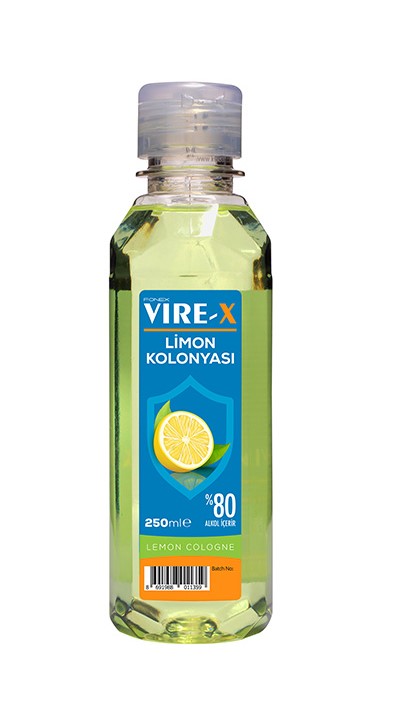 VIRE-X Limon Kolonya 250ML 80%