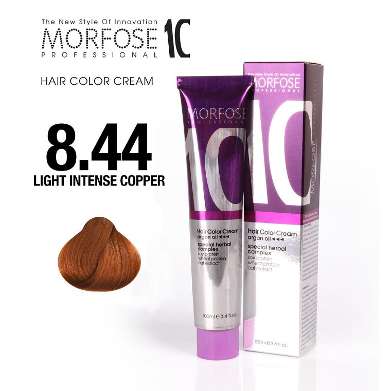 Morfose 10 (8.44) Hair Color Light Intense Copper 100ml