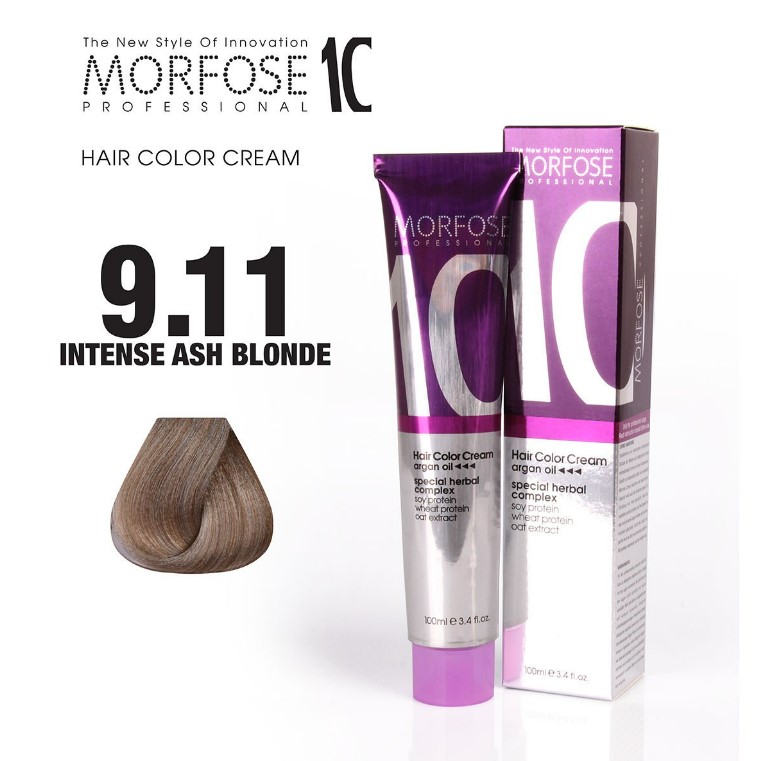 Morfose 10 (9.11) Hair Color Ash Extra Light Blonde 100ml