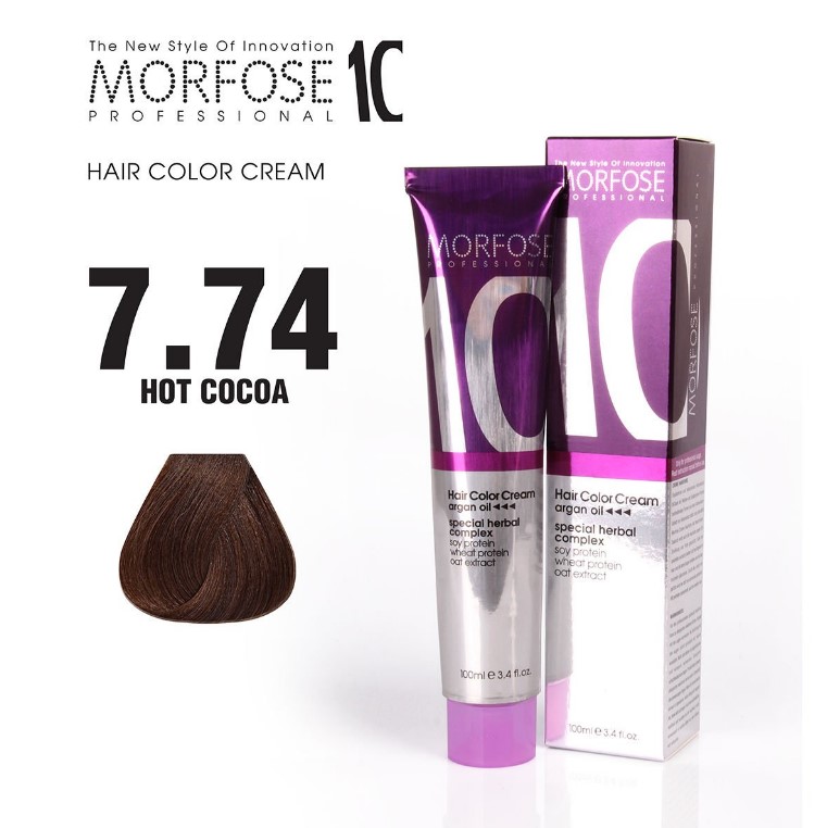 Morfose 10 (7.74) Coloration Cheveux Cacao Chaud 100ml
