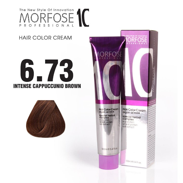 Morfose 10 (6.73) Coloration Cheveux Châtain Cappuccino Intense 100 ml