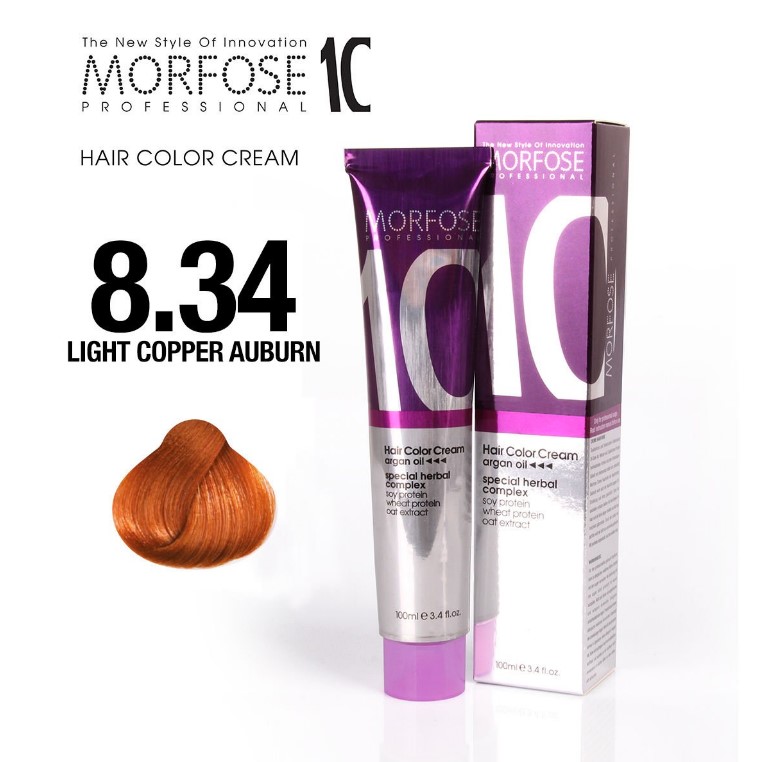Morfose 10 (8.34) Coloration Cheveux Rose Clair Cuivré 100 ml