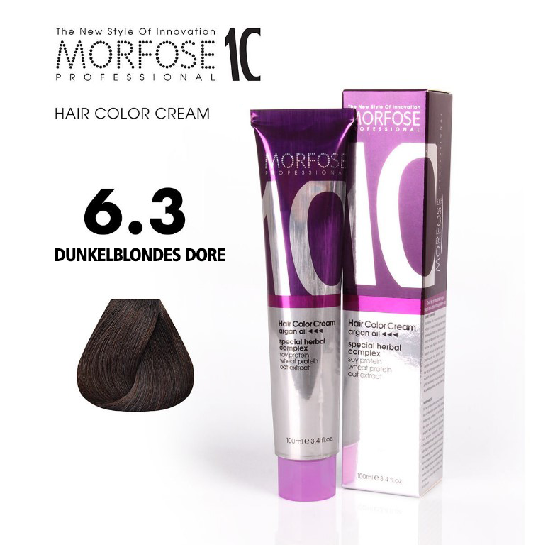 Morfose 10 (6.3) Coloration Cheveux Blond Foncé Doré 100ml