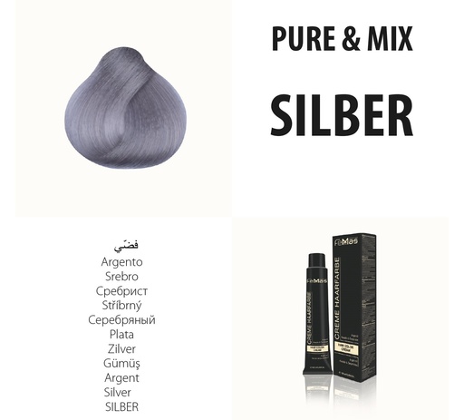 [Fem1320] FemMas (Silver) Hair Color Pure & Mix 100ml