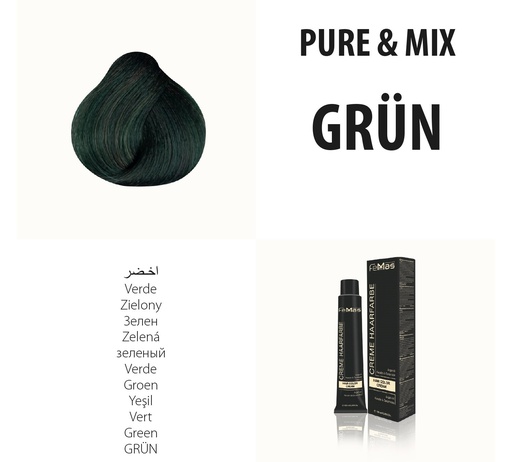 [Fem1327-] FemMas (Grün) Haarfarbe Pure & Mix 100ml