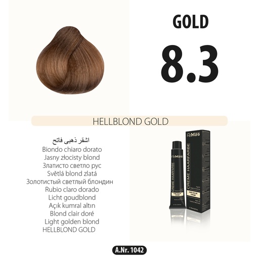 [Fem1042-] FemMas (8.3) Haarfarbe Hellblond Gold 100ml