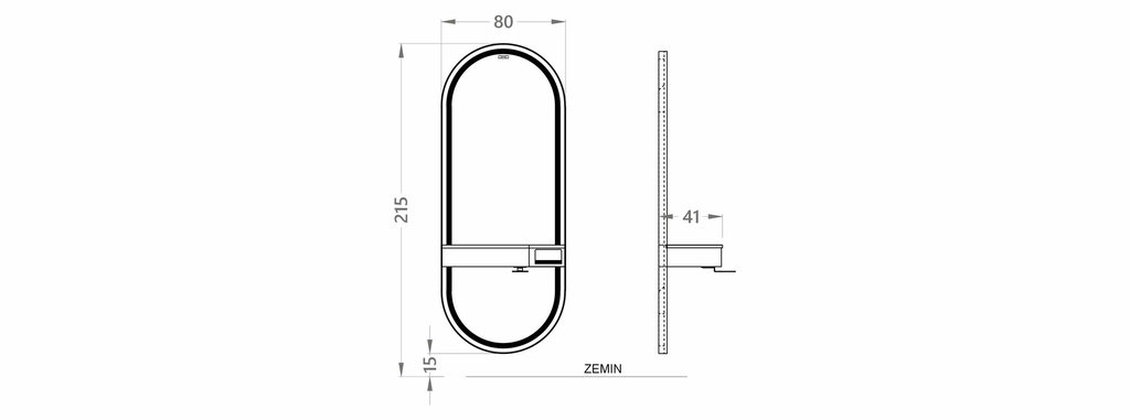 Alpeda Glam Wall Gold Damen Bedienungsplätze