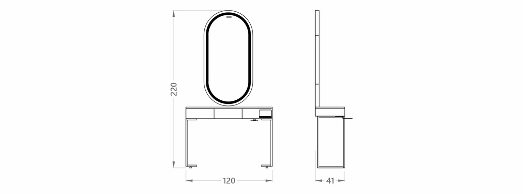 Alpeda Glam Damen Bedienungsplätze