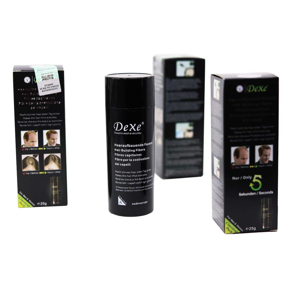 Dexe Toppik Haaraufbaufasern 22g (Schwarz)