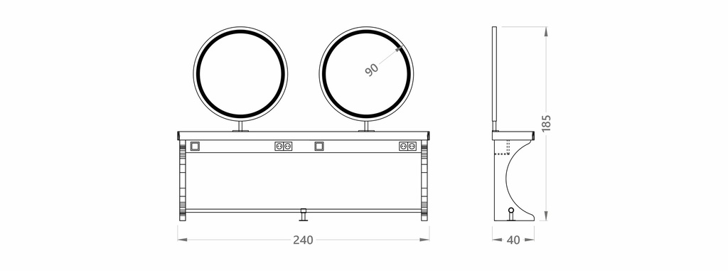 Alpeda Woody Circle Double Damen Bedienungsplätze
