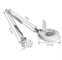 Bate Lupe mit LED-Licht FX308 Weiss