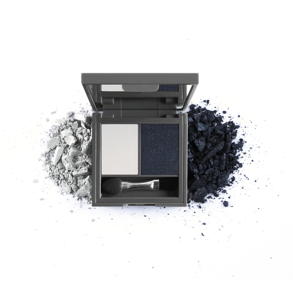 Duo Eyeshadow - Blue Gray & Pearly Navy