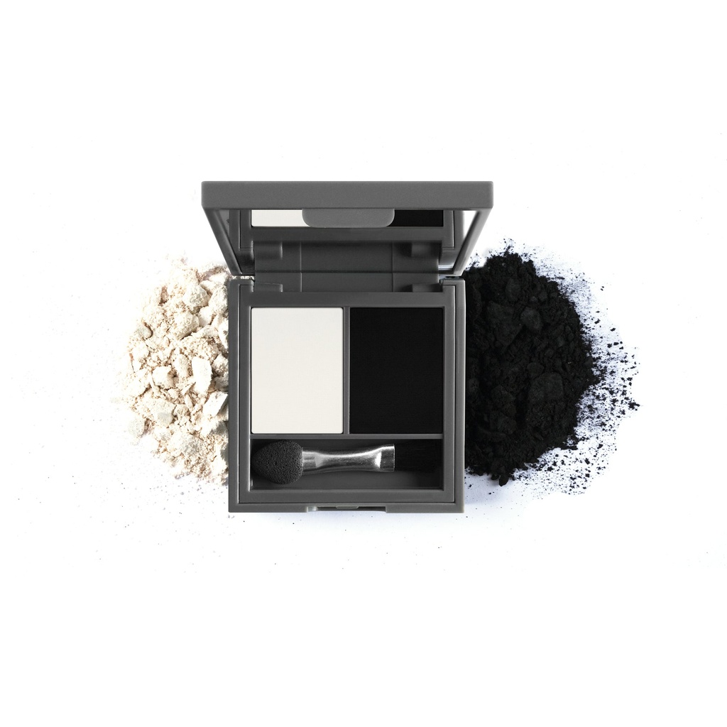 Duo Eyeshadow - Pearly White & Black Welvet