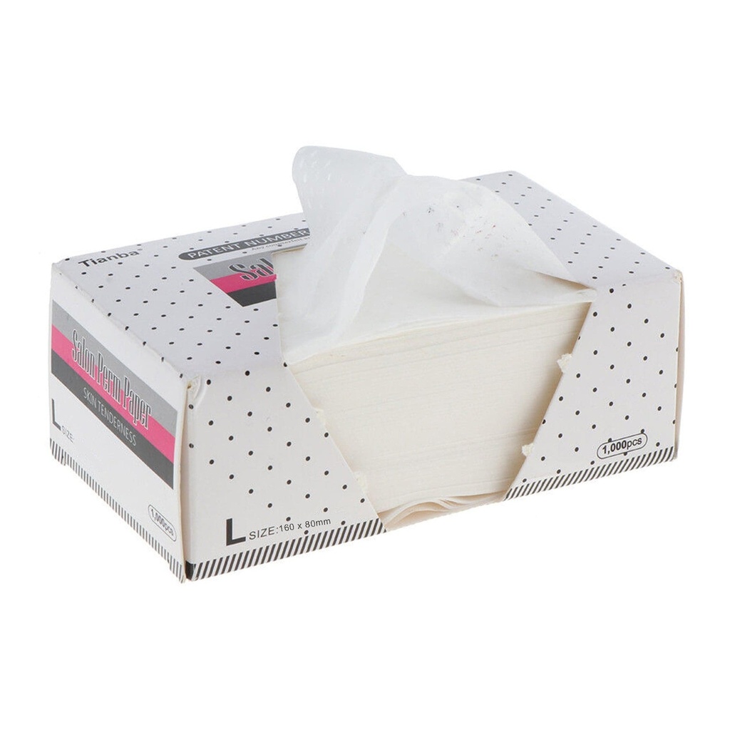 Salon-Dauerwellenpapier Salon Perm Paper 160x80mm 1000 Stück 