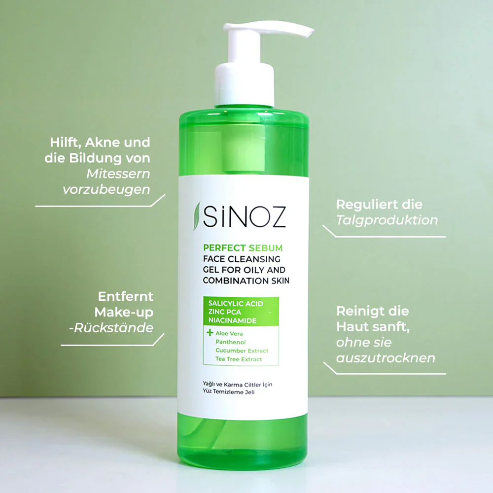 Sinoz Facial Cleansing Gel for Oily and Combination Skin 400ml