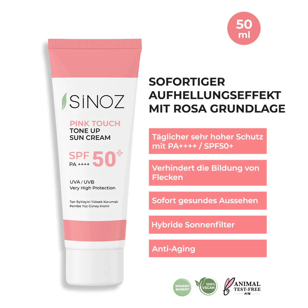 Sinoz Pink Touch Tone-Up Sunscreen SPF 50+ 50ml
