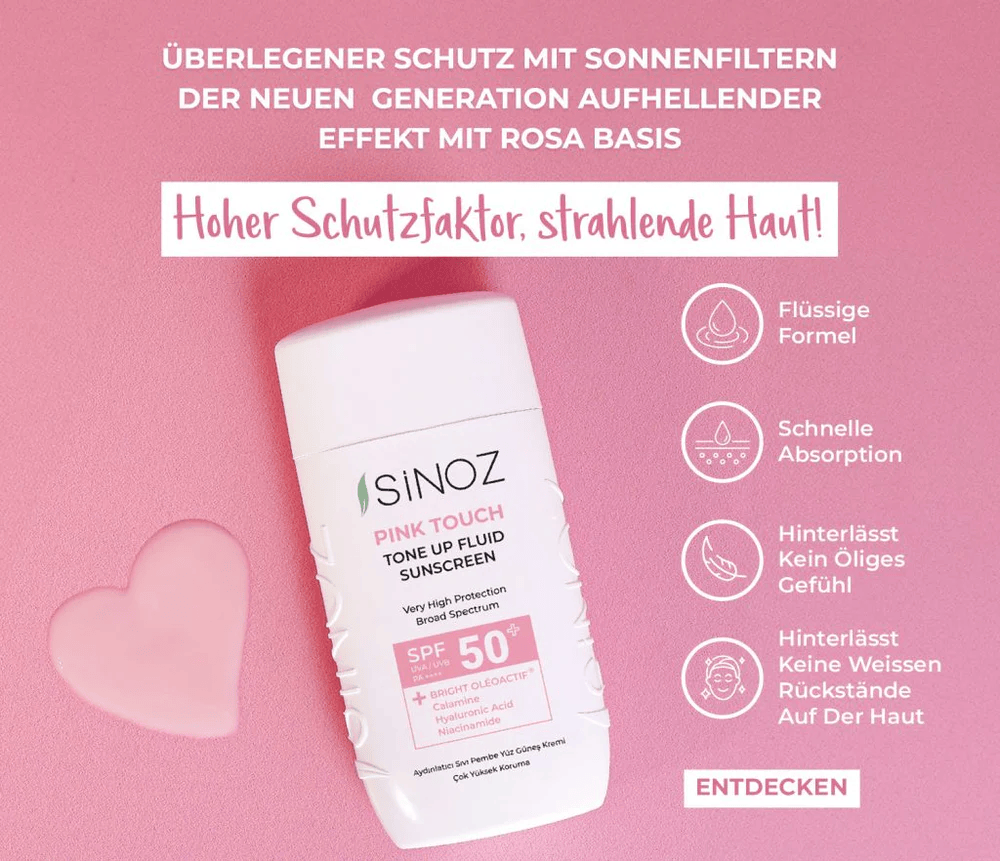 Sinoz Pink Touch Brightening Liquid Sunscreen