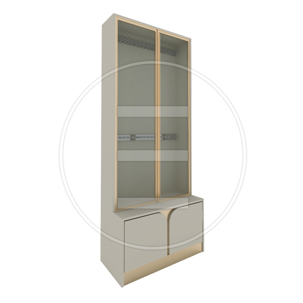 Boho Hair Cabinet Gold