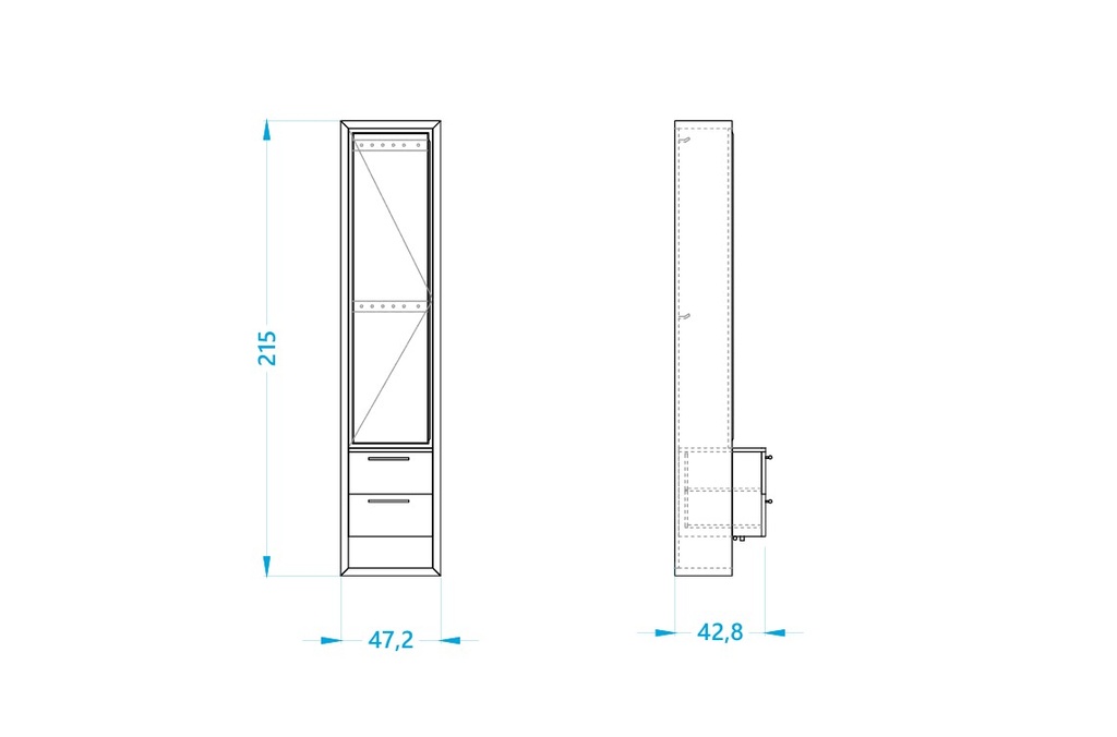 Daphie Hair Cabinet Left