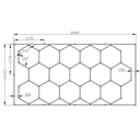 Waben Lichter Led 2 475 CM X 240 CM