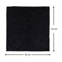 Bate  Microfibre Face Towel 35x35cm Schwarz 12pcs