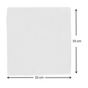 Bate Microfibre Face Towel 35x35cm Weiß 12pcs 