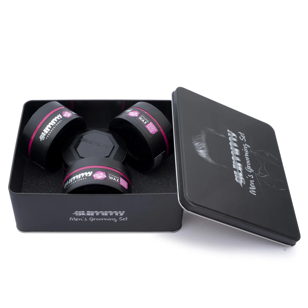 Gummy Professional Grooming Box Styling Wax Gloss Extra Hold 150 ML (x4)