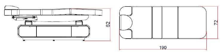 Lyre Grey Lg Wma Treatment Bed (4 Motors)(p.p.)