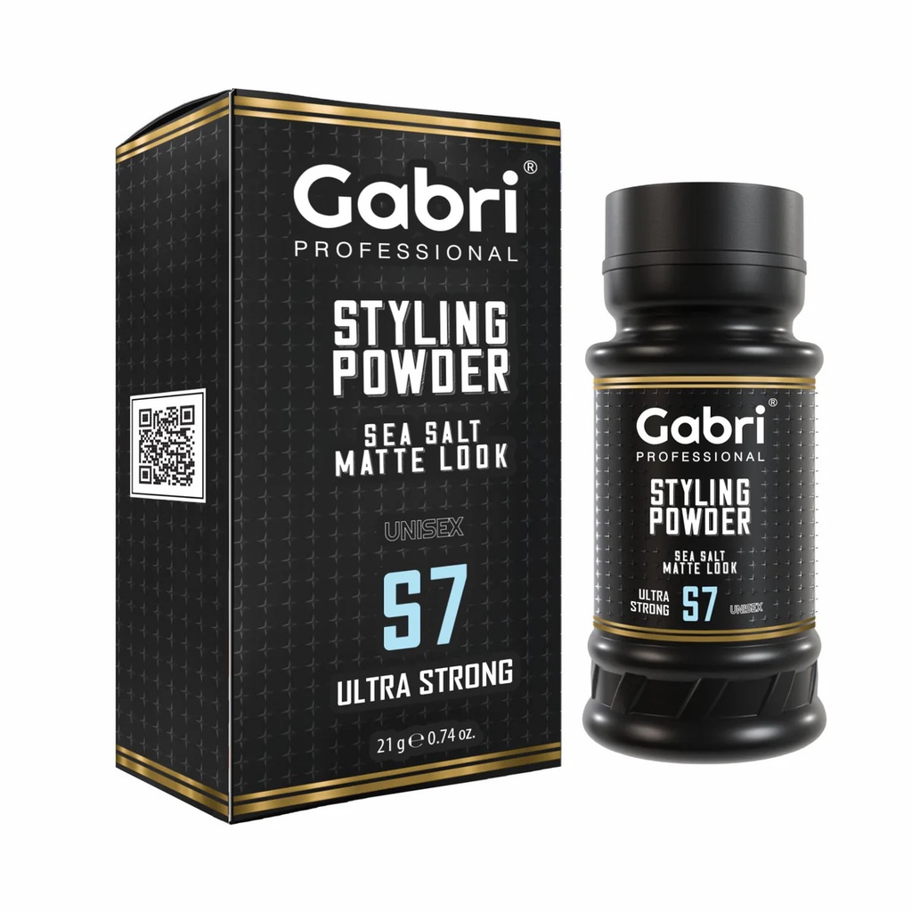 Gabri Professional - Hair Styling Powder Sea Salt Matte Look S7 Ultra Strong 21g