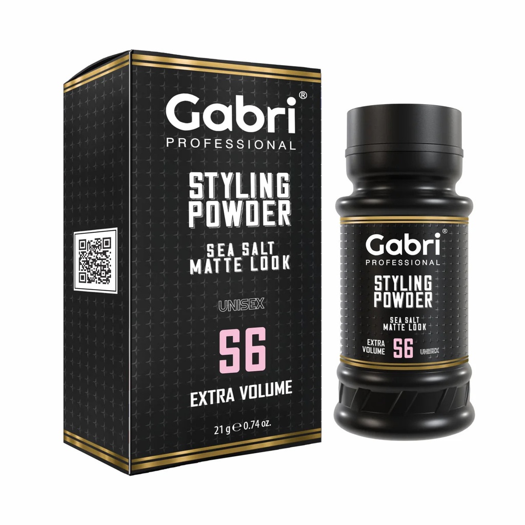 Gabri Professional - Hair Styling Powder Sea Salt Matte Look S6 Extra Volume 21g