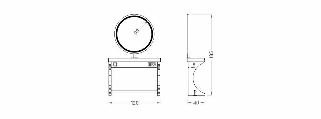 Woody Circle Mdf
