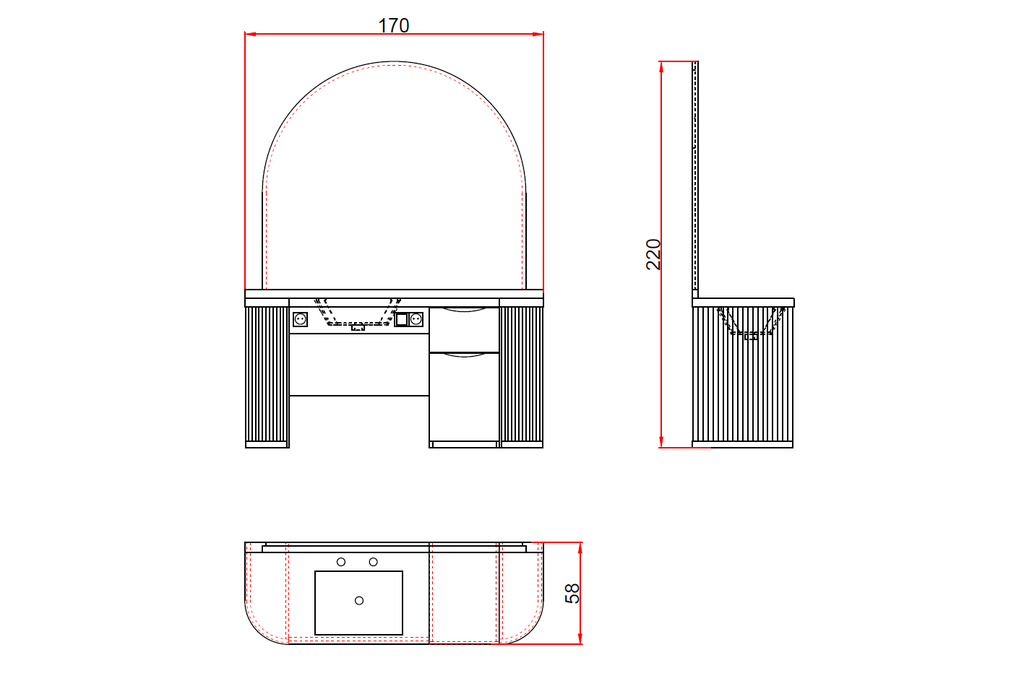 Alpeda-Felix Barber Station Unit