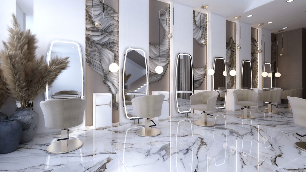 Alpeda Boho Wall Damen Friseur Spiegel