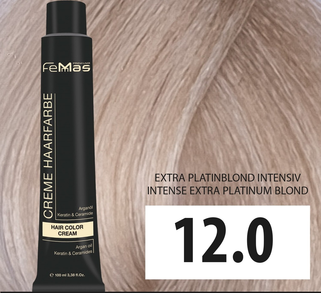 FemMas Haarfarbe Intensives extra Platinblond (12.0) 100ml