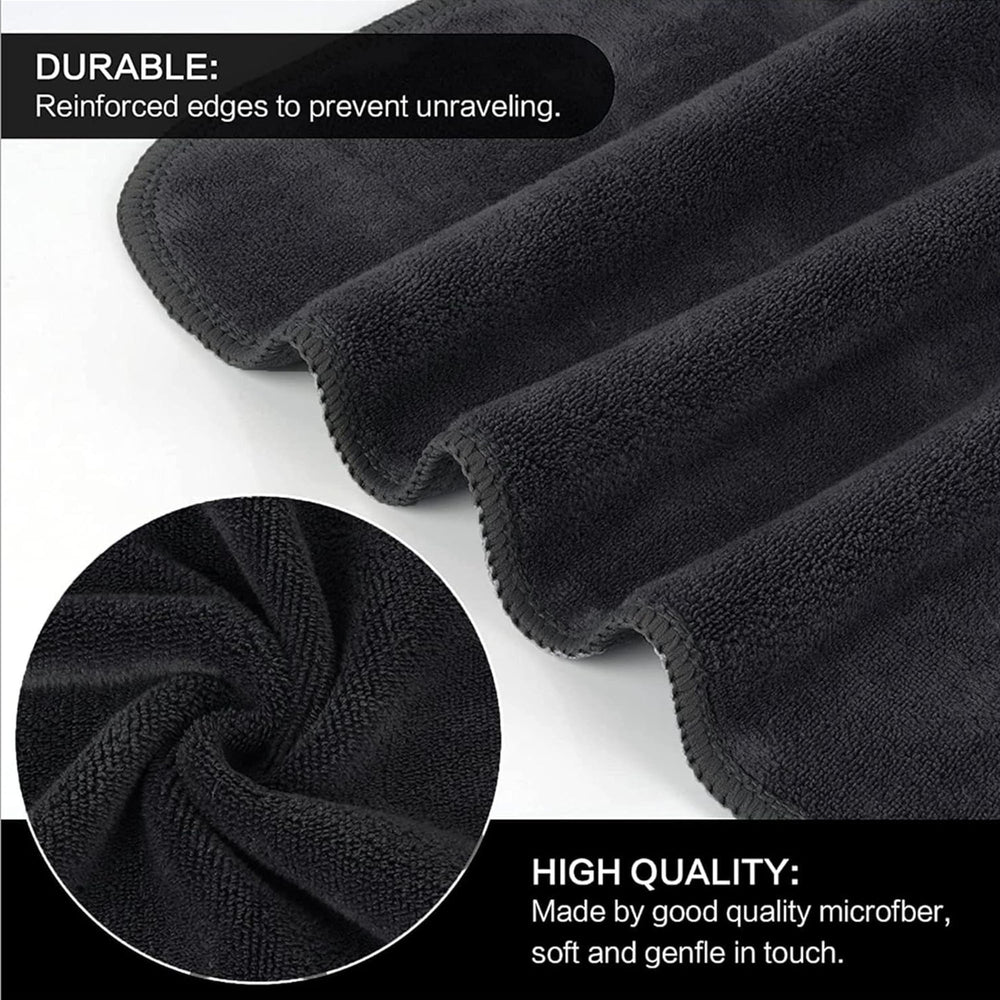 Bate  Microfibre Face Towel 35x35cm Schwarz 12pcs