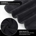 Bate  Microfibre Face Towel 35x35cm Schwarz 12pcs
