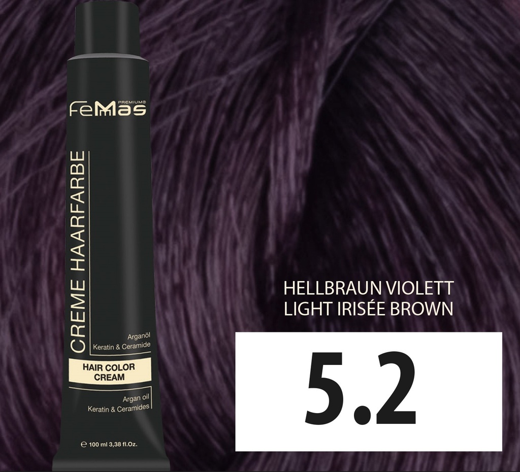 FemMas Haarfarbe Hellbraun Vıolett (5.2) 100ml