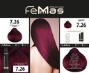 FemMas Haarfarbe Mıttelblond Vıolett Rot (7.26) 100ml