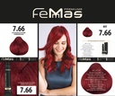 FemMas Haarfarbe Mıttelblond Rot Intensiv  (7.66) 100ml